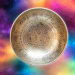 Tree of life Singing Bowl for meditation and sound healing.
