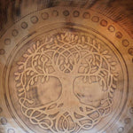Tree of life Singing Bowl for meditation and sound healing.