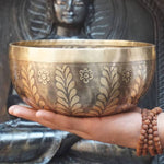 Tree of life Singing Bowl for meditation and sound healing.