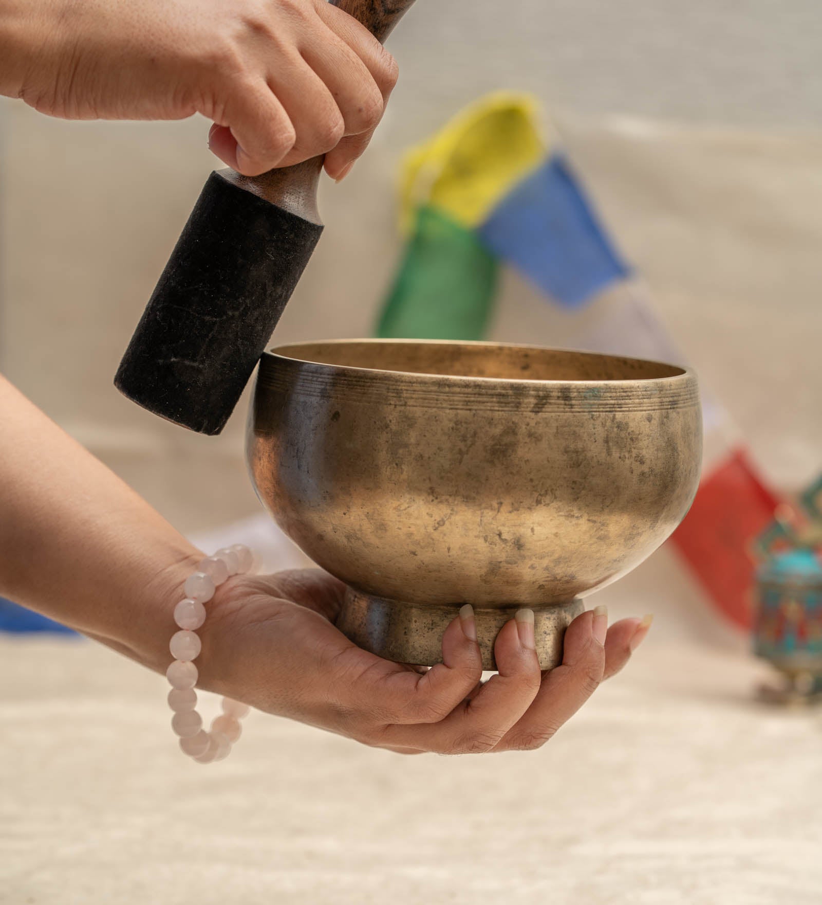 Naga Singing Bowl (D4 Tone) - Antique Tibetan Bowl