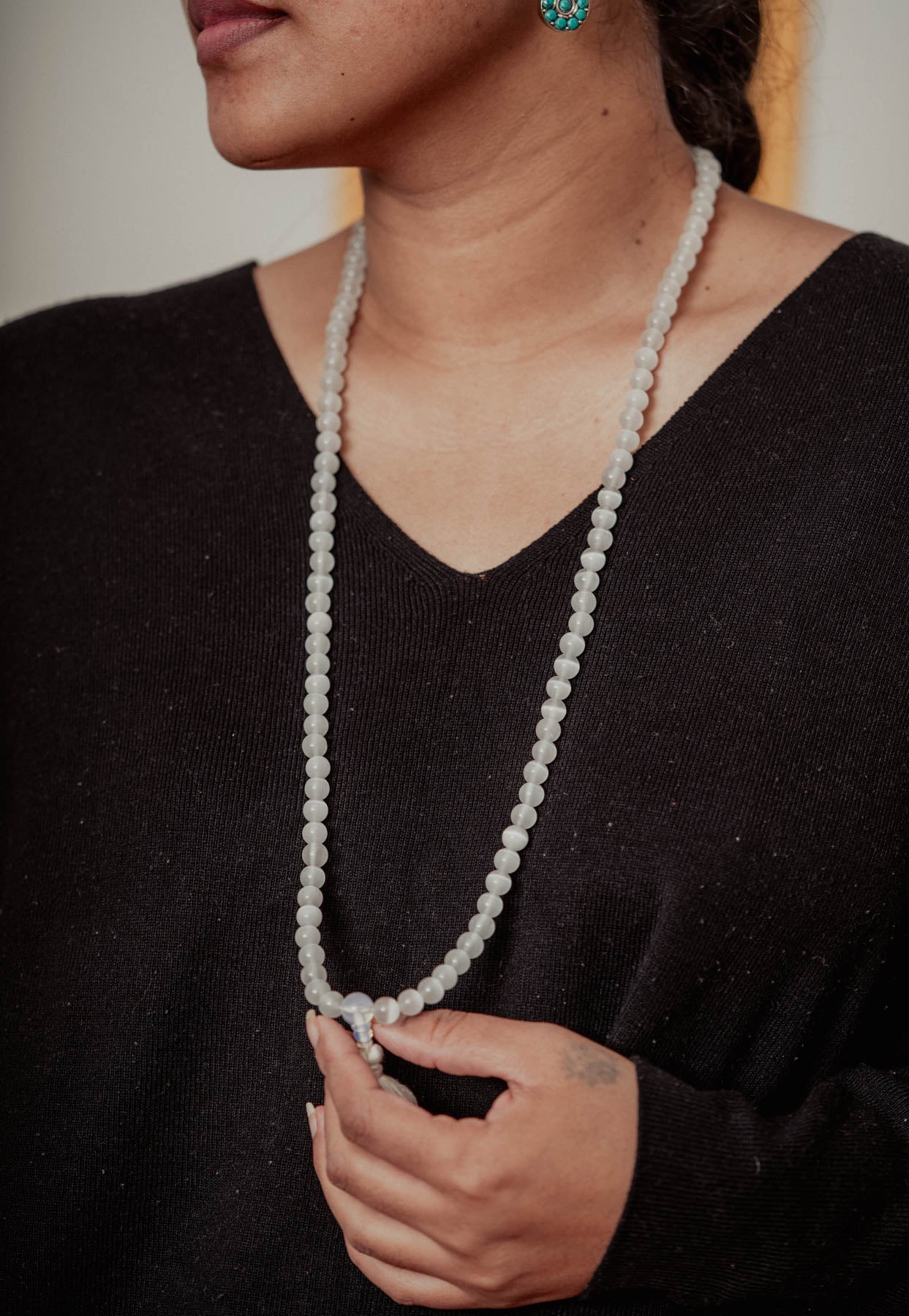 Selenite Mala – 108 Beads for Energy Cleansing