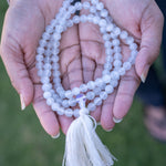 Selenite Mala – 108 Beads for Energy Cleansing