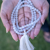 Selenite Mala – 108 Beads for Energy Cleansing