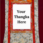 Silver Color Thangka Brocade