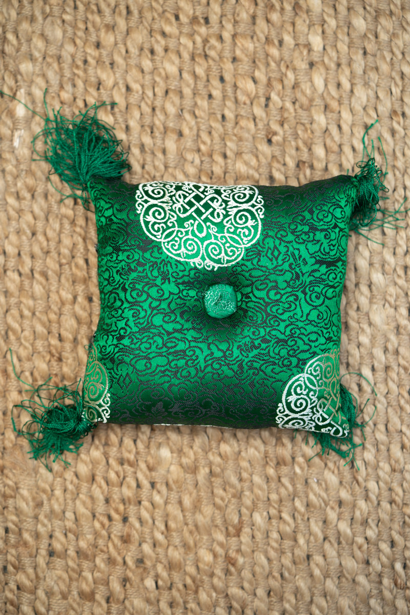 Green Square Cushion