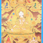 White Tara Thangka for spiritual transformation.