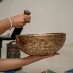 old tibetan singing bowl from himalaya