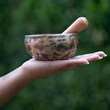 old tibetan singing bowl from himalaya