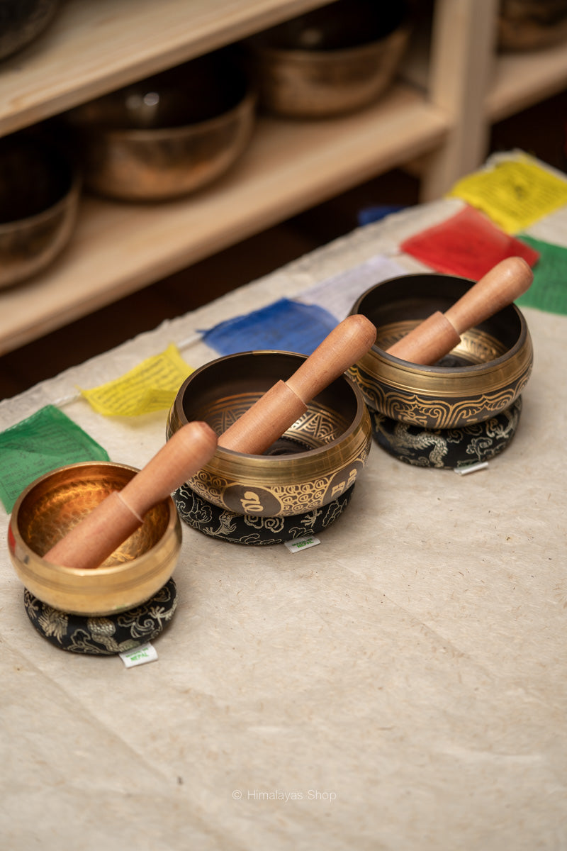 Tibetan Healing Singing Bowl Set for Meditation.