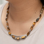 Tiger Eye Stone Beaded Necklace