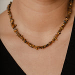 Tiger Eye Chip Necklace