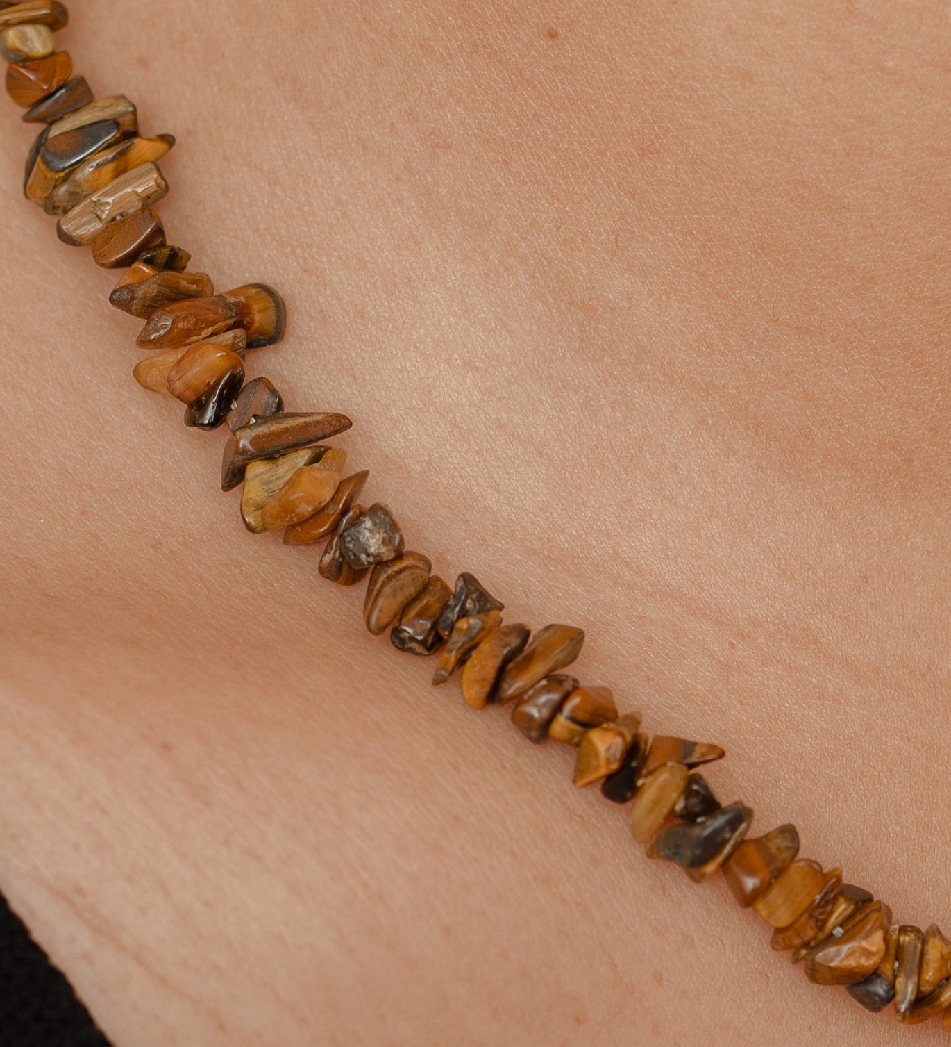 Tiger Eye Chip Necklace
