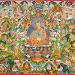 Guru Rinpoche Thangka Painting - Tibetan Handpainted Art
