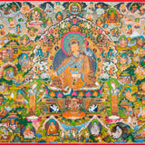 Guru Rinpoche Thangka Painting - Tibetan Handpainted Art