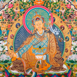 Guru Rinpoche Thangka Painting - Tibetan Handpainted Art
