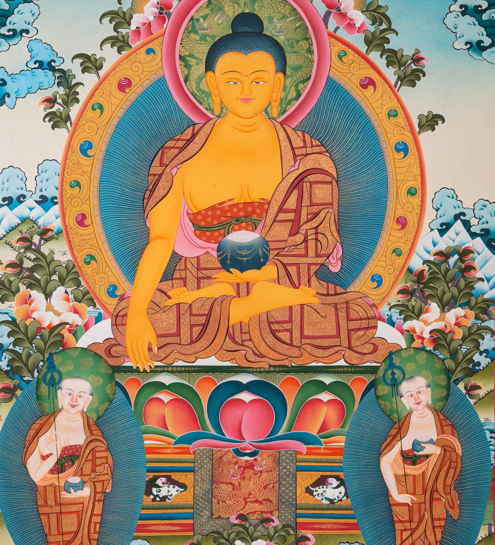 Shakyamuni Buddha Thangka - Sacred Tibetan Art