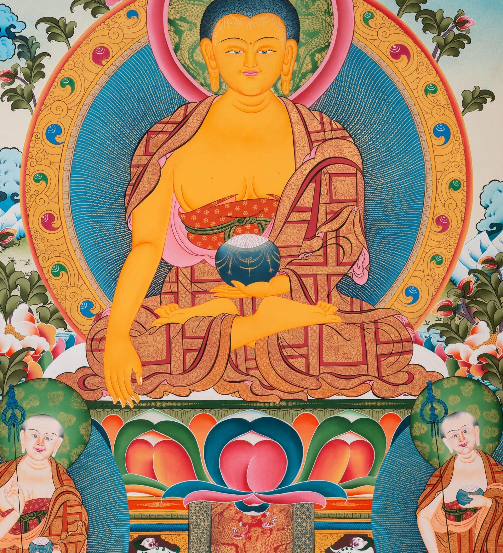 Shakyamuni Buddha Thangka - Sacred Tibetan Art