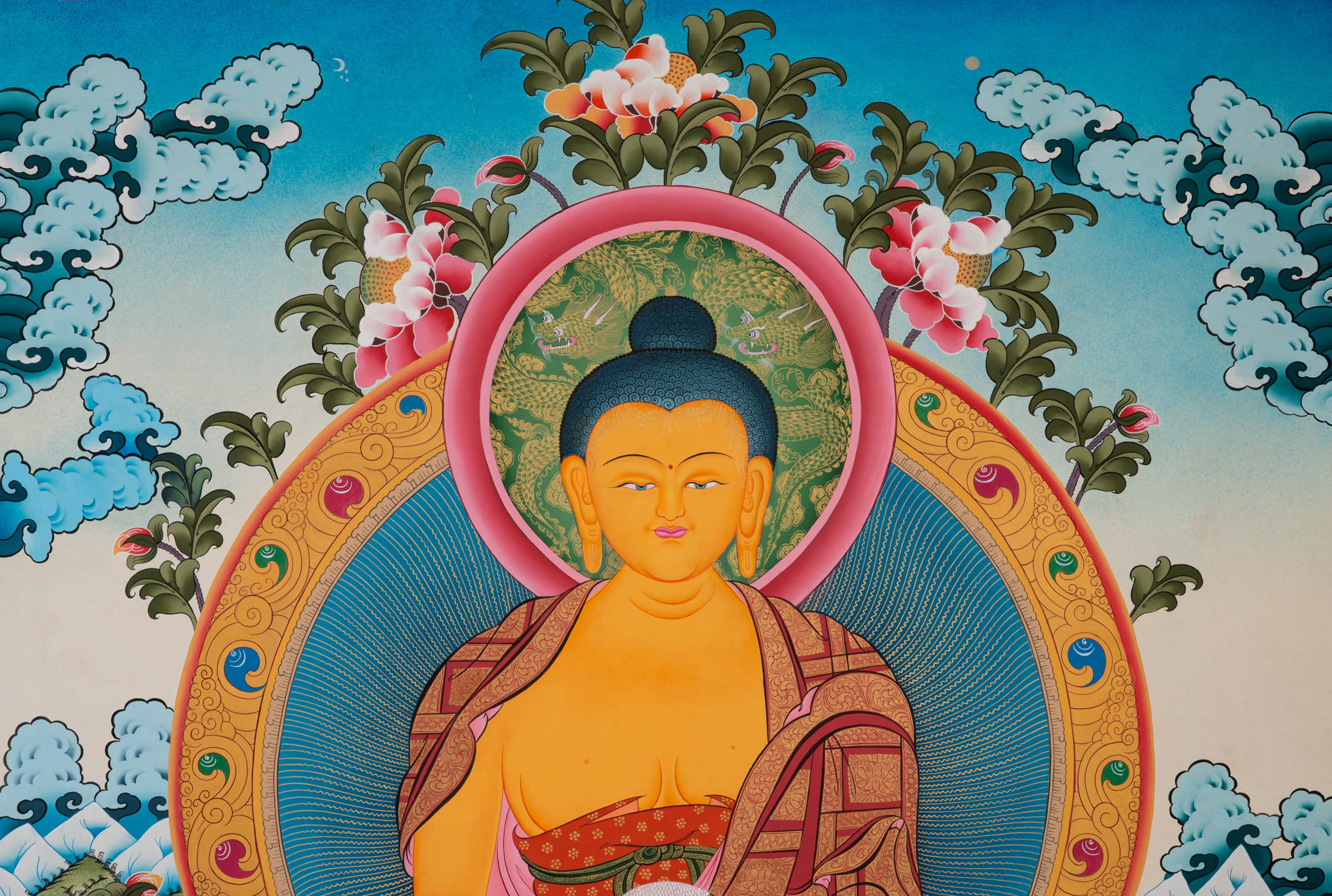 Shakyamuni Buddha Thangka - Sacred Tibetan Art