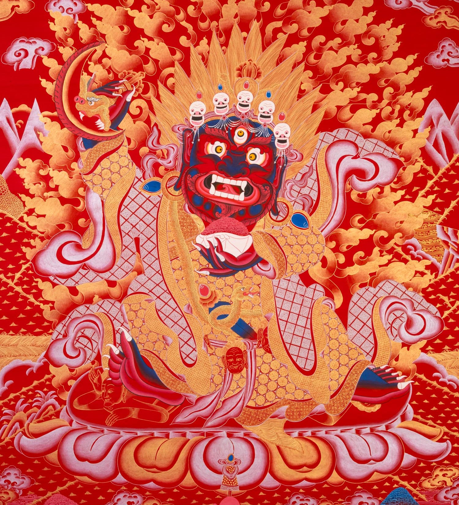 Mahakala Thangka - Handpainted Buddhist Art