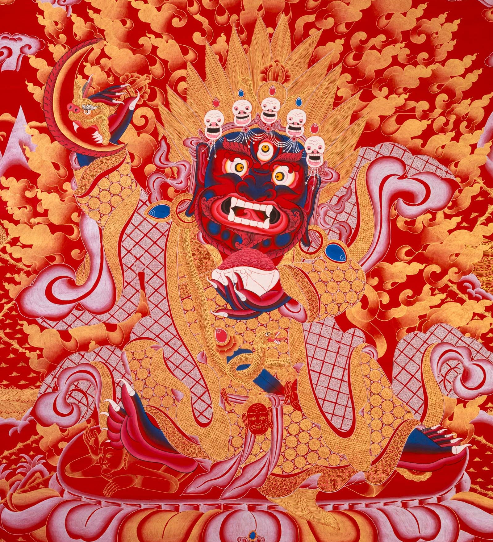 Mahakala Thangka - Handpainted Buddhist Art