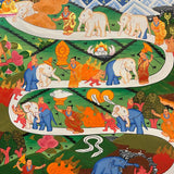 Way to Heaven Thangka for wall hanging decor.