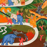 Way to Heaven Thangka for wall hanging decor.