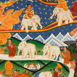 Way to Heaven Thangka for wall hanging decor.