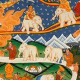 Way to Heaven Thangka for wall hanging decor.