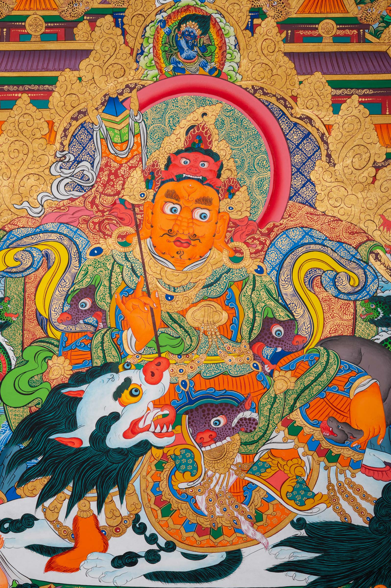 Singha Zambala Master Thangka Painting
