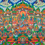 Masterpiece Green Tara Thangka  for sacred wall hanging decor.