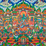 Masterpiece Green Tara Thangka  for sacred wall hanging decor.