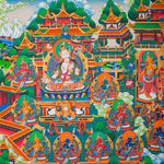 Masterpiece Green Tara Thangka  for sacred wall hanging decor.