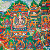 Masterpiece Green Tara Thangka  for sacred wall hanging decor.