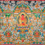 Amitabha Buddha Thangka - Handpainted Tibetan Art