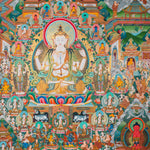 Amitabha Buddha Thangka - Handpainted Tibetan Art