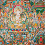 Amitabha Buddha Thangka - Handpainted Tibetan Art