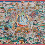 Milarepa Thangka Painting - Sacred Handpainted Art
