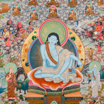 Milarepa Thangka Painting - Sacred Handpainted Art