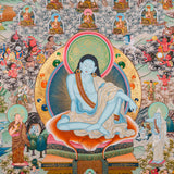 Milarepa Thangka Painting - Sacred Handpainted Art