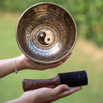 Yin Yang Fine Carving Singing Bowl - Tibetan Bowl.