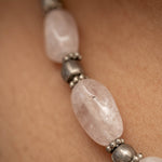 Clear Quartz Beaded Necklace