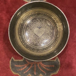 Heart Mandala Carved Singing Bowl - Handcrafted Bowl