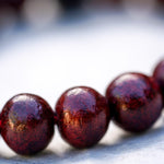 Rose Wood Bracelet - 6mm to 8 mm Adjustable Bead Bracelet for Men and Women