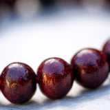 Rose Wood Bracelet - 6mm to 8 mm Adjustable Bead Bracelet for Men and Women