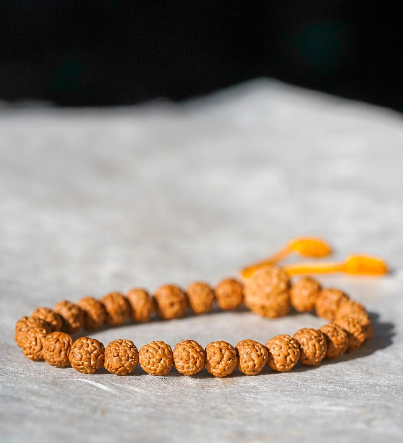 Natural Rudraksha Bead Bracelet - Unisex Bracelet for Spiritual and Yoga Person - Meditation & Healing wrist mala from Himalayas | Shiva