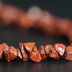 Red Jasper crystal chips necklace handmade originally in Nepal
