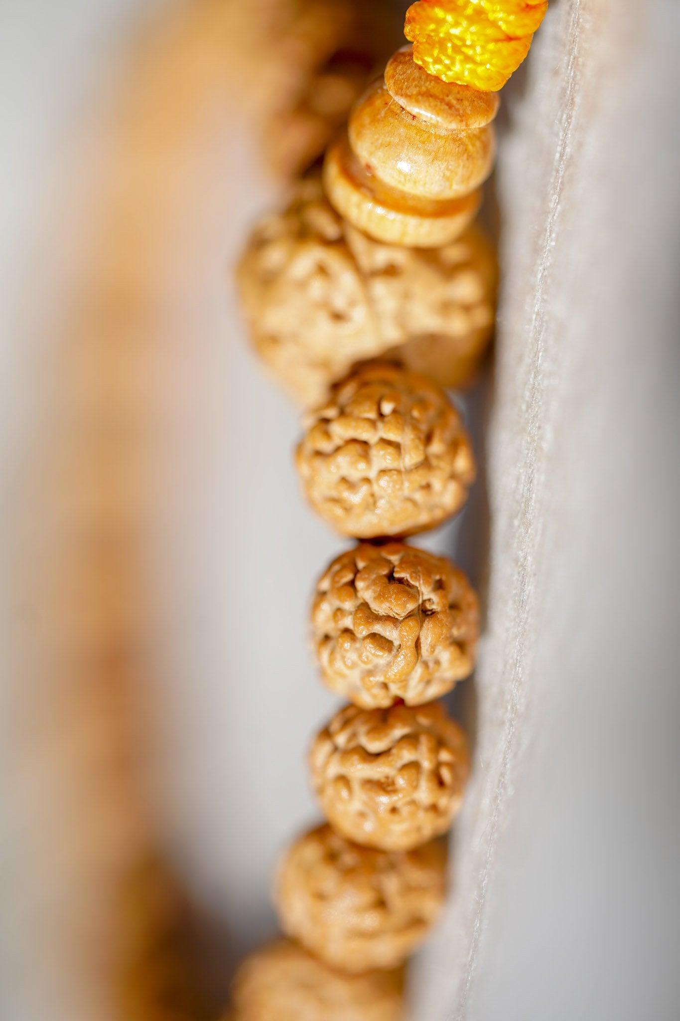 Natural Rudraksha Bead Bracelet - Unisex Bracelet for Spiritual and Yoga Person - Meditation & Healing wrist mala from Himalayas | Shiva
