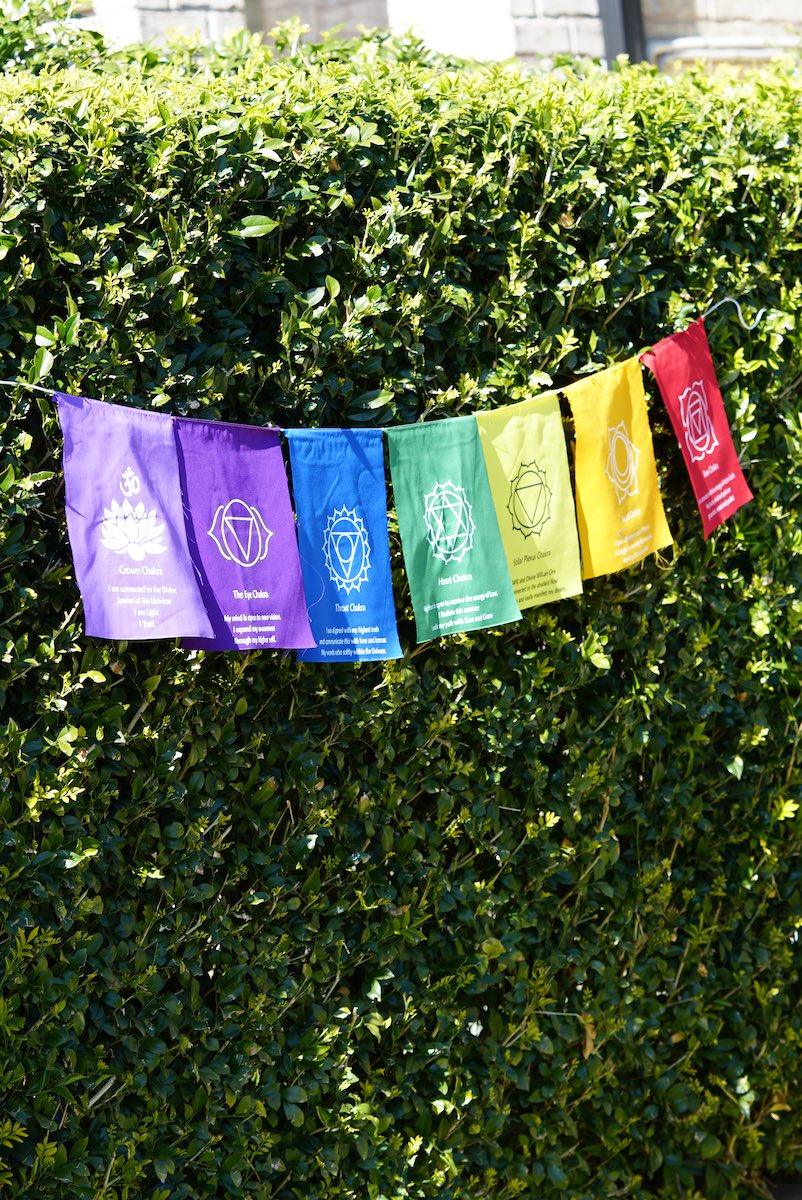 Seven chakra Prayer flag for healing and balancing chakra and reiki healing