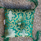 Green Singing Bowl Cushion