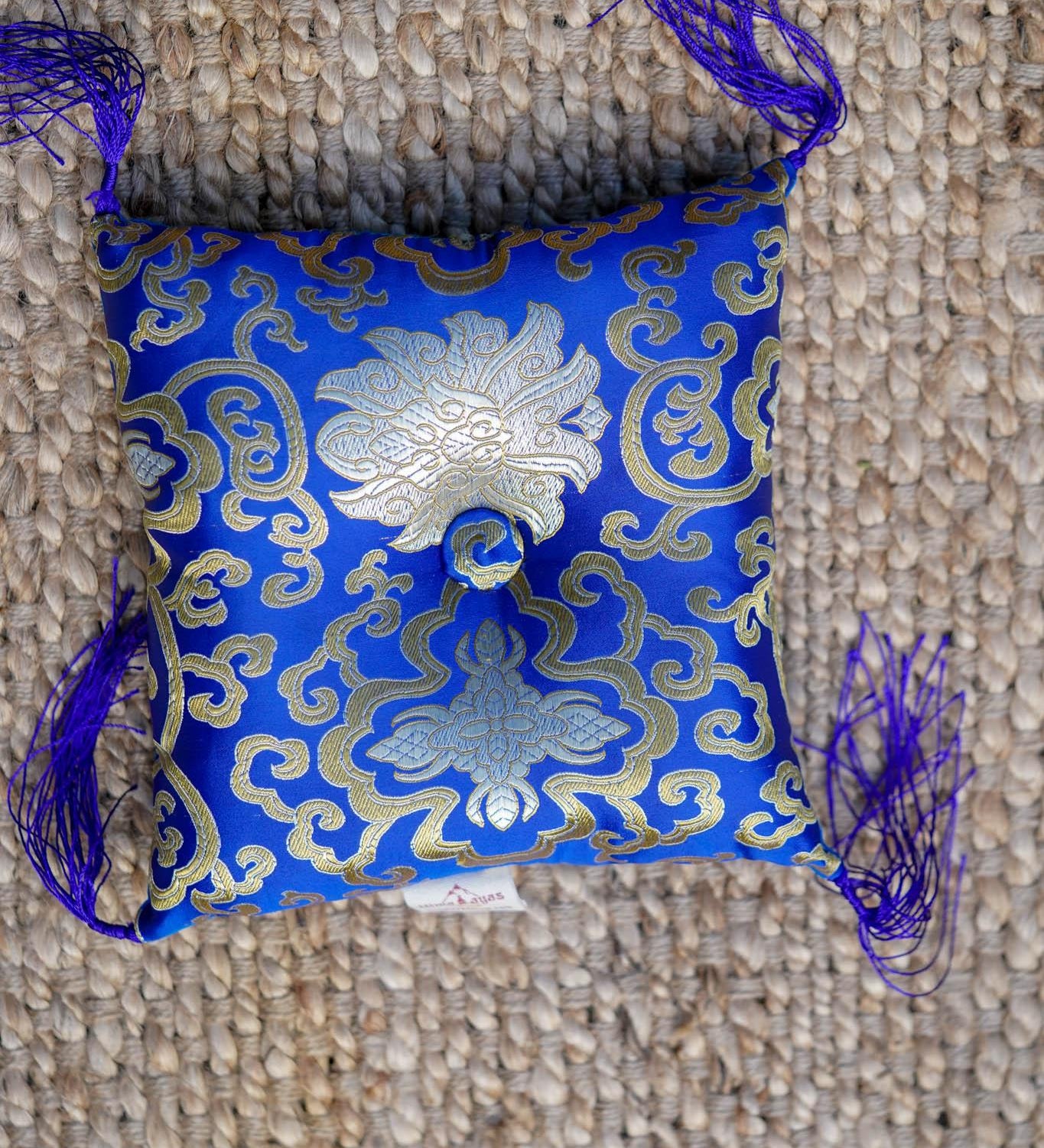 indigo Singing Bowl Cushion